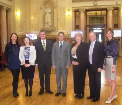 14 March 2013 The National Assembly Speaker with the members of the UK parliamentary delegation